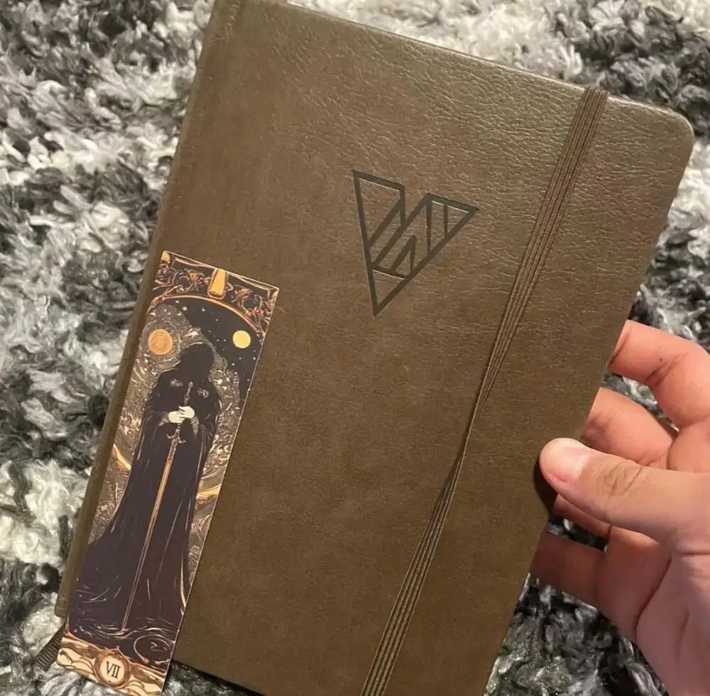 The Vibe Journal Mindfulness and Guided Meditation Brown Faux Leather Notebook - Picture 1 of 6